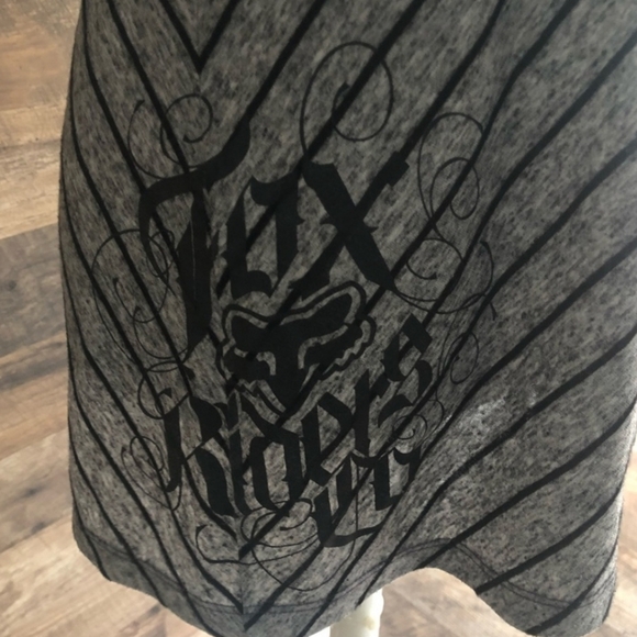 Large Fox Racing Black and Gray Tank Top - Picture 3 of 6